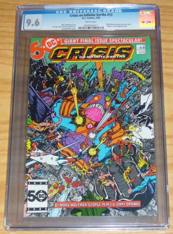 Crisis on Infinite Earths #12 CGC 9.6 first appearance of FLASH (wally west)