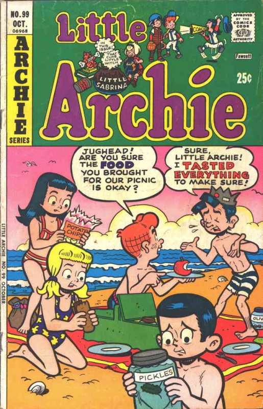 Little Archie #99 VG ; Archie | low grade comic October 1975 Beach Cover