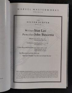 2003 Marvel Masterworks: The Silver Surfer #1 - 2nd Ed. 1st print (9/9.2) HC OOP