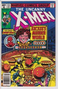 X-MEN #123 NEWSSTAND (Jul 1979) NM- 9.2, white!