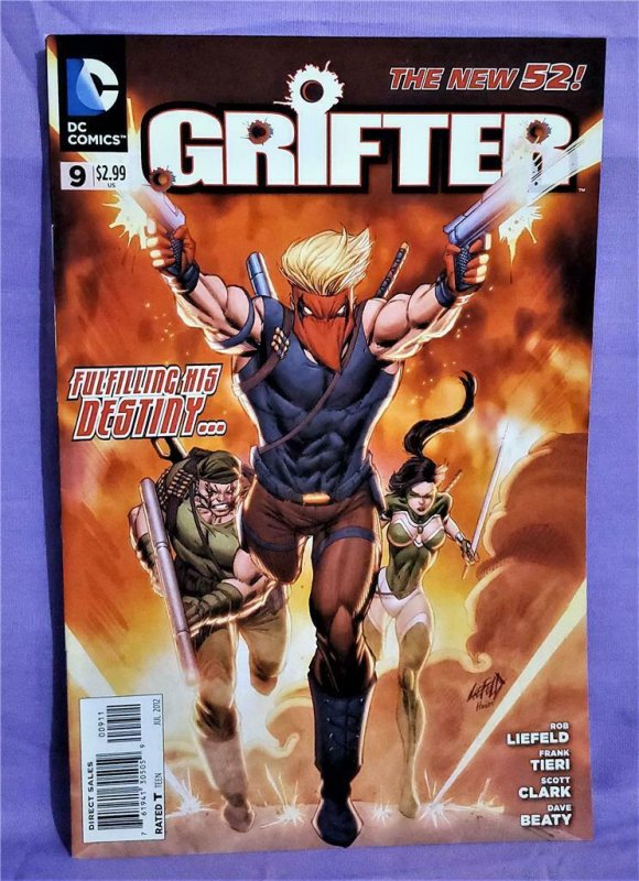 DC New 52 GRIFTER #1 - 9 Nathan Edmonson Cafu Scott Clark Rob Liefeld (DC, 2011)