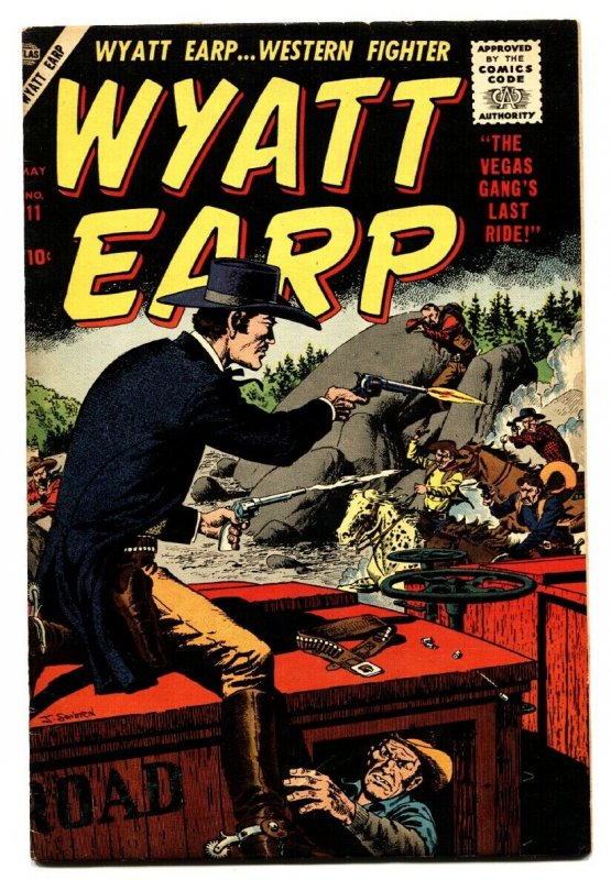 WYATT EARP #11 comic book 1957-JOHN SEVERIN-DICK AYERS-JOE MANEENLY