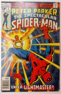 Spectacular Spider-Man #3 (5.5, 1977) 1st app of Lightmaster