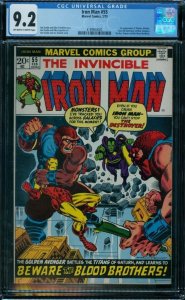 Iron Man 55 CGC 9.2  1st Thanos