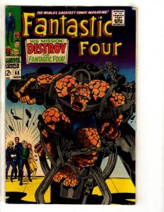 Fantastic Four # 68 VG Marvel Comic Book Thing Dr. Doom Human Torch Reed Sue FH2