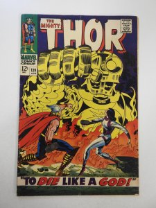 Thor #139 (1967) FR Condition large piece missing from last page