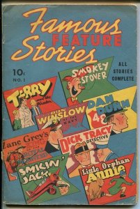 Famous Feature Stories--#1--1938--COMIC BOOK--Dell--VG+