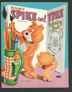 M-G-M's Spike and Tyke Coloring Book #1324 1957-Based on the cartoon series-U...