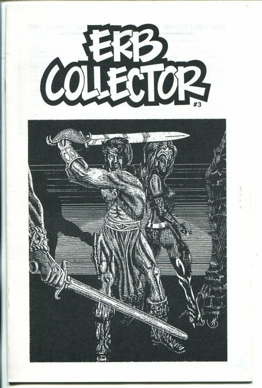 ERB Collector  #3 1990-Edgar Rice Burroughs fanzine-Tarzan-John Carter-FN