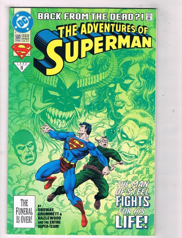 The Adventures Of Superman #500 VF/NM DC Comics Comic Book 1993 DE47 AD33