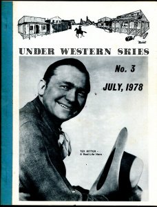 Under Western Skies #3 7/1978-Tex Ritter-B-Westerns-VG/FN