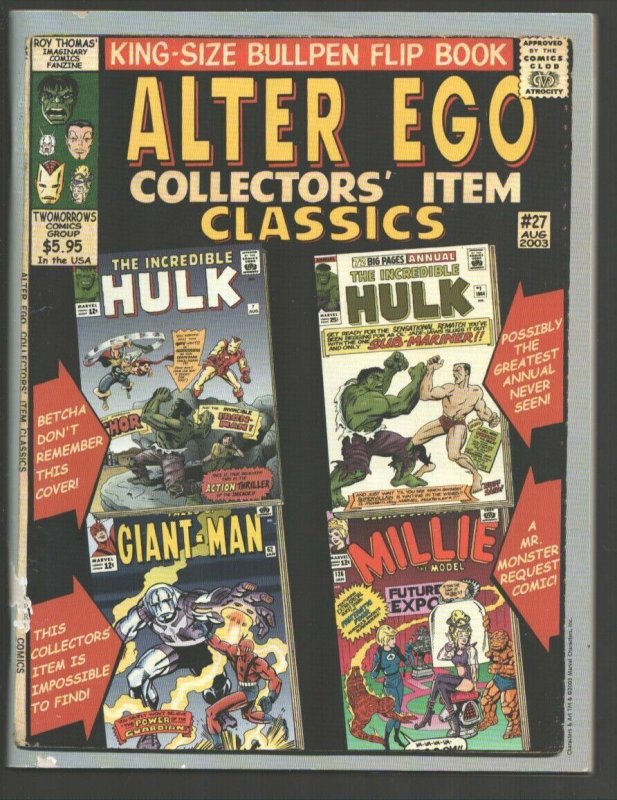 Alter Ego #27 2003-Jeff Gelb collection-Superman-Batman-Alex Toth-Reed Cranda...