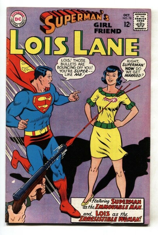 SUPERMAN'S GIRLFRIEND LOIS LANE #78 cool issue DC comic book