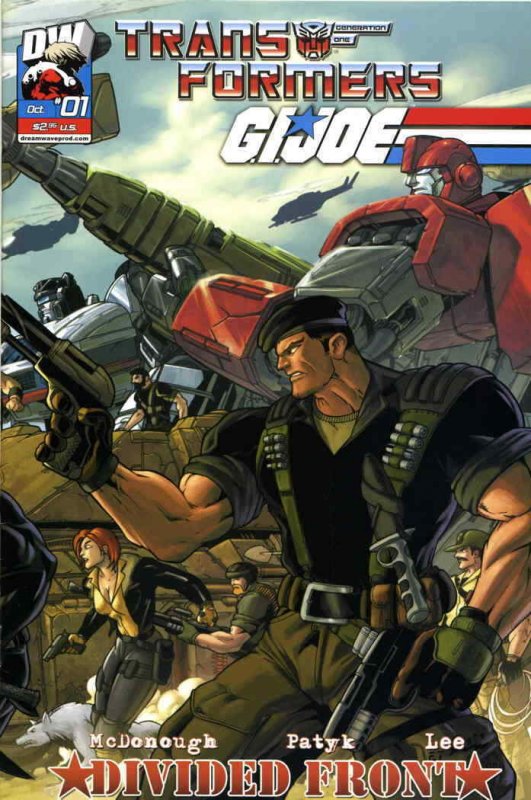 Transformers/GI Joe: Divided Front #1B VF/NM; Dreamwave | save on shipping - det