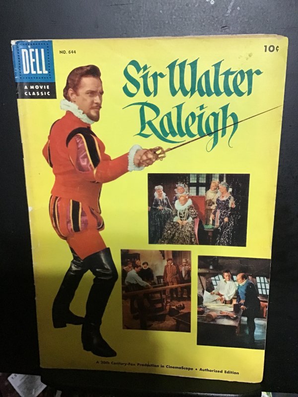 Four Color #644 (1955) Mid-grade Sir Walter Raleigh movie key! FN Wow