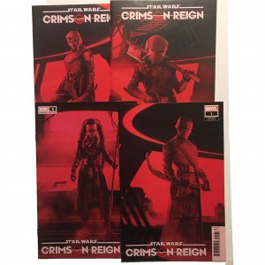 Star Wars Crimson Reign #1 #3 #4 #5 Rahzzah Variant Set Covers NM Marvel 2022