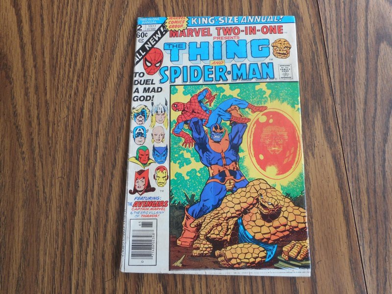 MARVEL TWO-IN-ONE ANNUAL # 2  KEY DEATH OF THANOS  HIGHER GRADE GEM WOW!!
