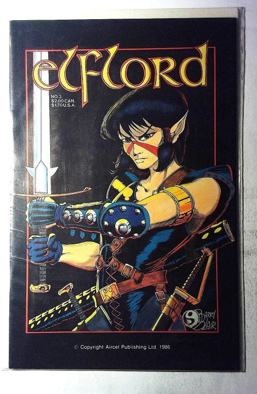 Elflord #3 (1986) Aircel Comics 1st Print Comic Book