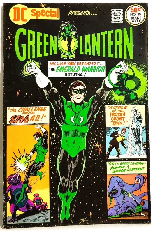 DC Special #20 GREEN LANTERN Mike Grell Cover  (DC 1976)