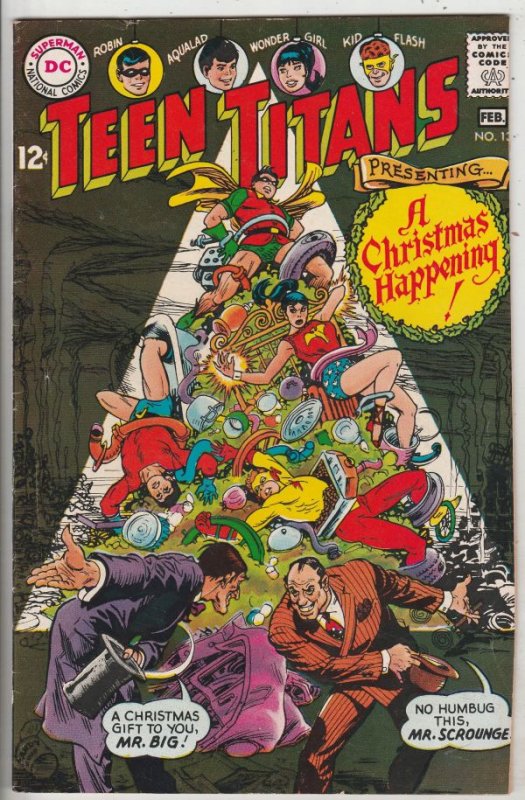 Teen Titans, The #13 (Feb-68) VG/FN Mid-Grade Kid Flash, Robin, Wonder Girl, ...