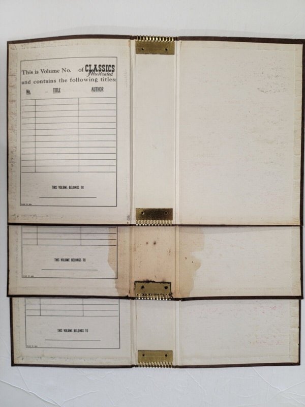 *Classics Illustrated Binders!  Lot of 3, super scarce!