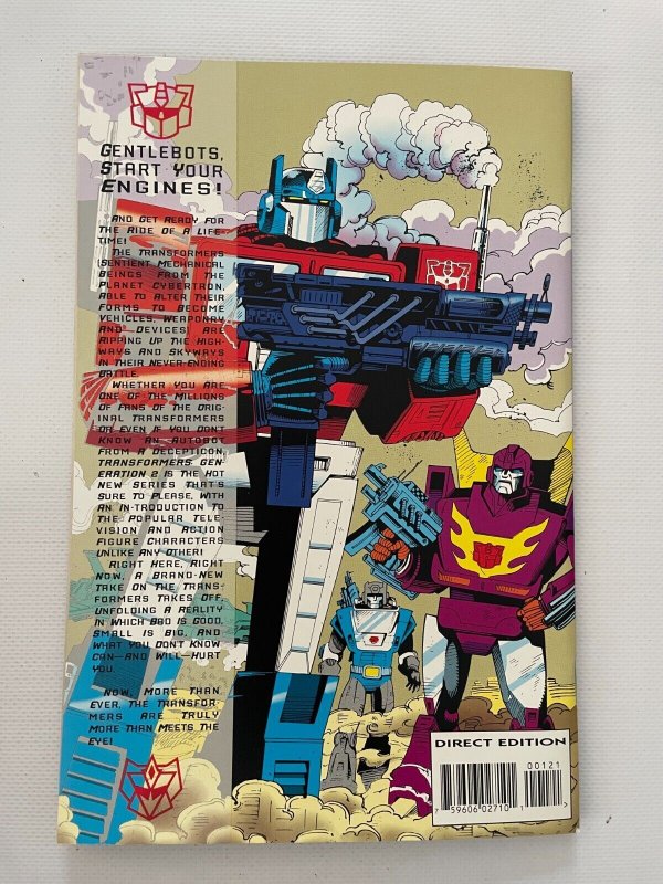 5 Transformers Generation 2 Marvel Comic Books # 1 2 3 4 5 NM 1st Print 11 J250