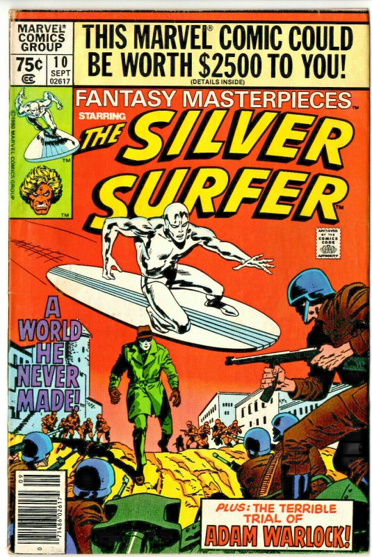 Silver Surfer #10 Vol. 1 1st App of Yarro Gort - Newsstand Variant - Key