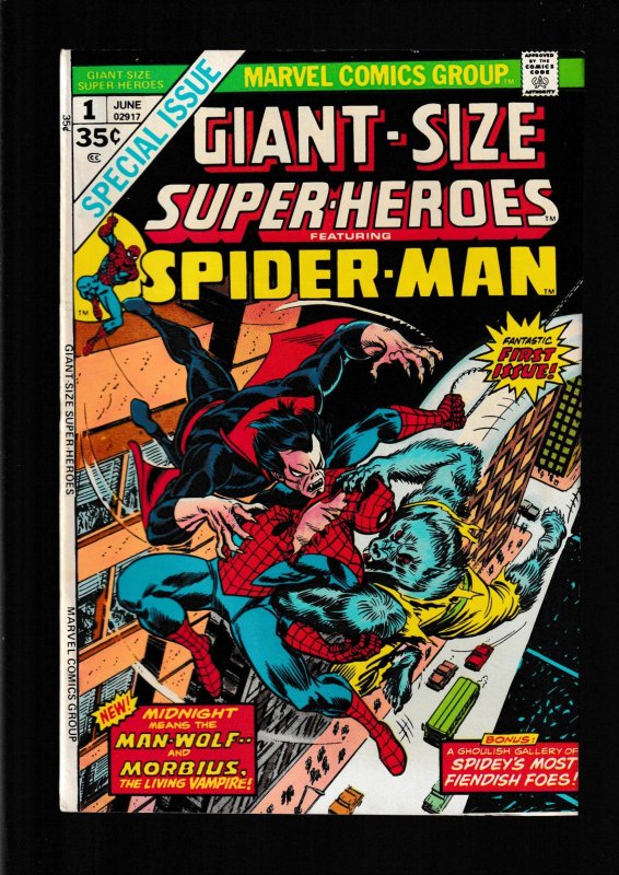 Giant-Size Super-Heroes (1974) VFN / SPIDER-MAN VS MORBIUS & MAN WOLF / GIL KANE