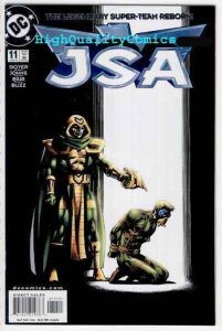 JSA #11, NM, Flash, 1999, Star-Spangled Kid, HawkGirl, more in store