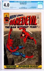 Daredevil #16 CGC Graded 4.0 Spider-Man appearance. 1st John Romita Spider-Ma...