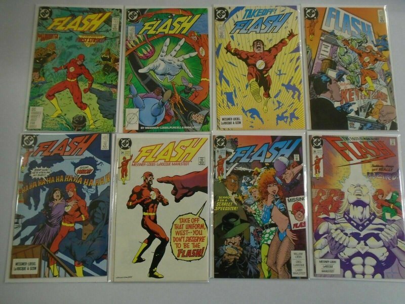 Flash comic lot 42 different from #2-50 8.0 VF (1987-91 2nd Series)