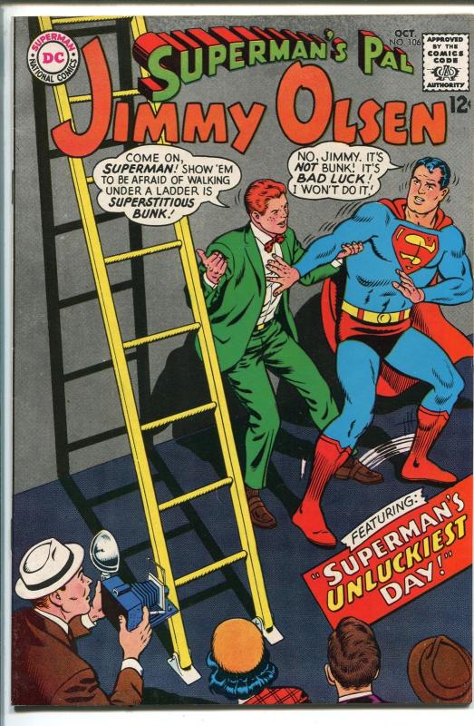 SUPERMAN'S PAL JIMMY OLSEN  #106 1967-DC-BAD LUCK-vf+