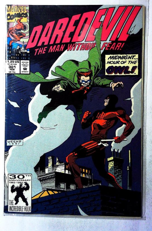 Daredevil #301 (1992) Marvel Comics 1st Print Comic Book