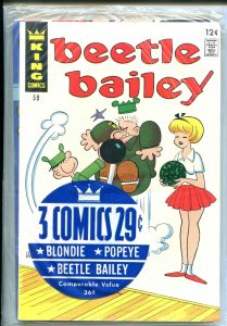 KING COMICS 3 PACK 1960'S-SEALED-BEETLE BAILEY #59-POPEYE #86-BLONDIE-nm 