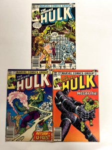 3 The Incredible Hulk Marvel Comic Books #275 276 277 Avengers Hulk Thor  76 JS1