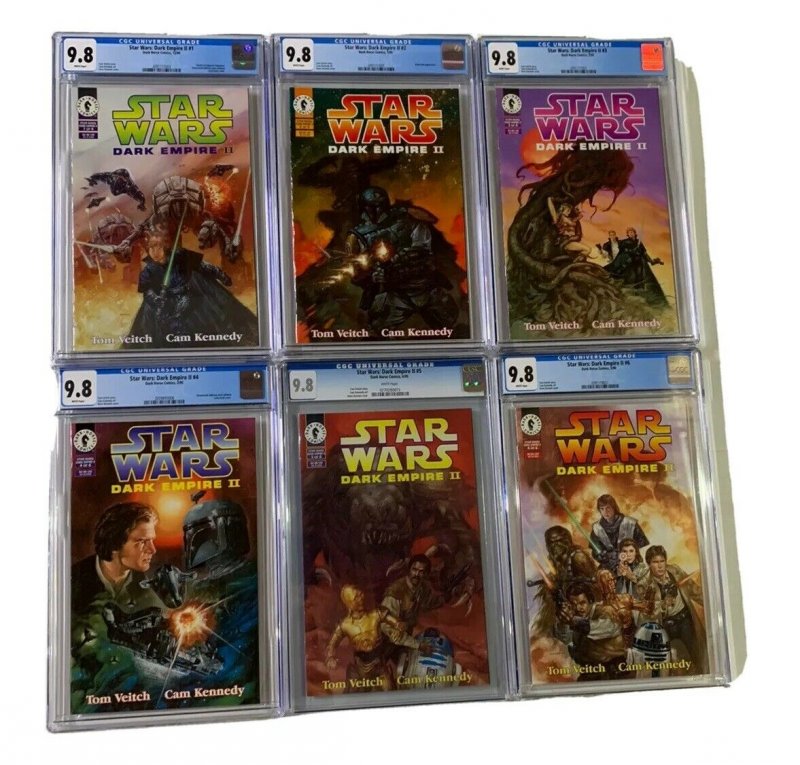 Star Wars Dark Empire II 1 2 3 4 5 6 1-6 All Cgc 9.8 White Pages Regular Edition