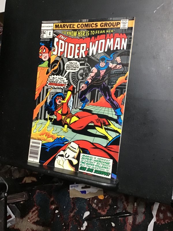 Spider-Woman #4 (1978) High-grade! Brothers Grimm! First Hangman! VF/NM Wow!