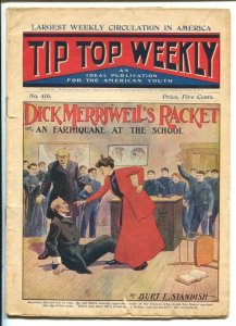 Tip Top Weekly #416 4/02/1904-Dick Merriwell's Racket by Bart L. Standish-adv...