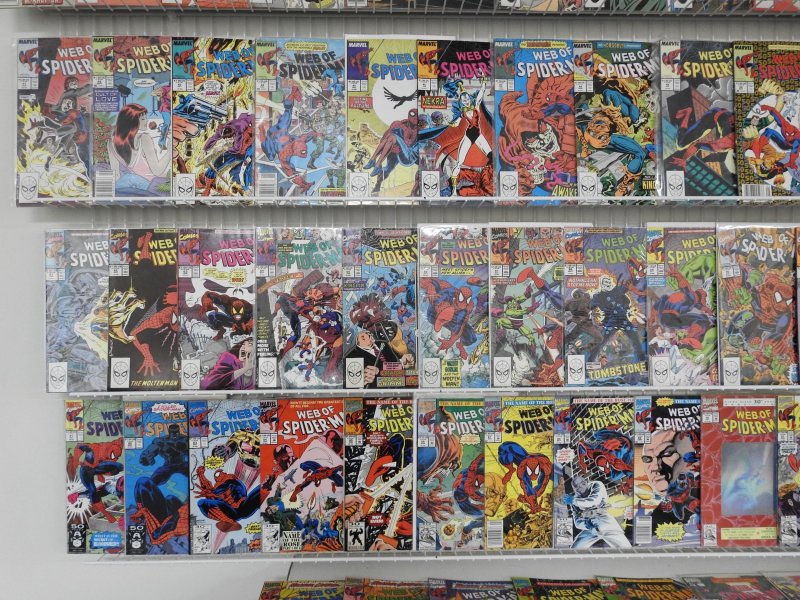 Web of Spider-Man 1-129 Complete Set! W/ Some Annuals! Avg VF- Condition!