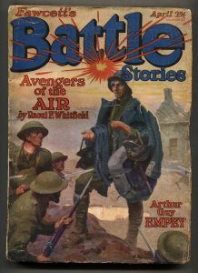 Battle Stories 4/1928-Pulp Magazine-Terrance X. O'Leary-RARE