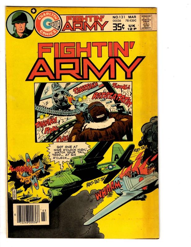 5 Fightin' Army Charlton Comic Books # 125 126 127 128 131 War Comics J129