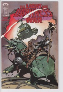 LIGHT AND DARKNESS WAR #4 (Feb 1989) VFNM 9.0 white!