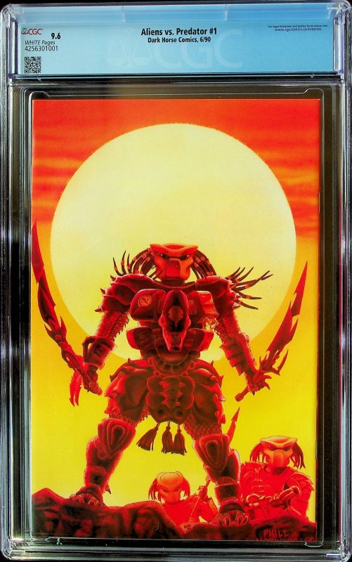 Aliens vs. Predator #1 (1990) - CGC 9.6 - Cert#4256301001