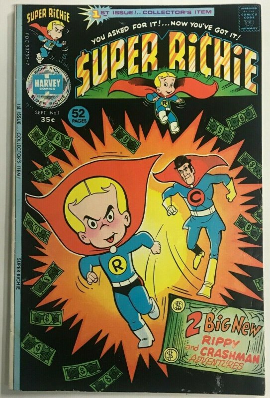 SUPER RICHIE#1 FN/VF 1975 HARVEY BRONZE AGE COMICS