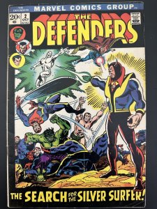 Defenders #2 FN- Silver Surfer Joins The Defenders (Marvel 1972)