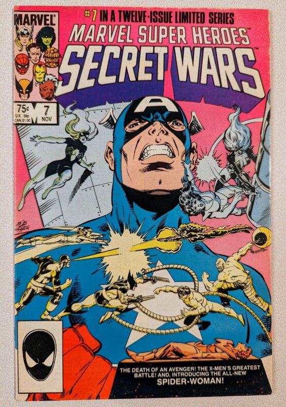 MARVEL SUPER HEROES SECRET WARS #7 FN/VF 7.0 1st Julia Carpenter As Spider-Woman