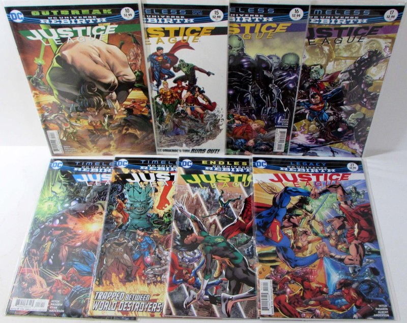 Justice League Lot of 8 #10, 15, 16, 17, 3, 19, 20, 27 DC (2017) Rebirth Comics