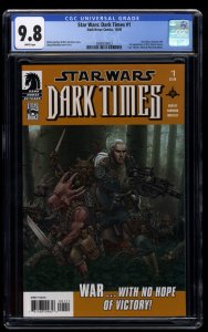 Star Wars: Dark Times (2006) #1 CGC NM/M 9.8 White Pages