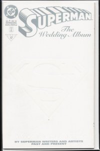 Superman : The Wedding Album Embossed Card Cover (1996) Superman