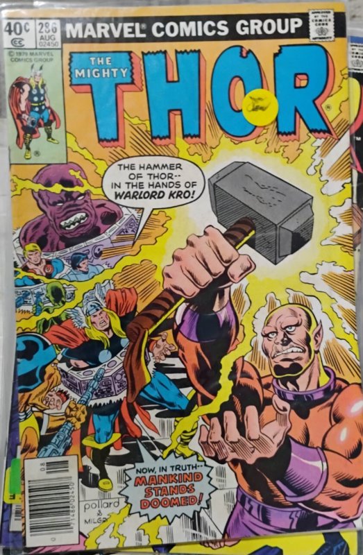THOR # 286 1979 MARVEL  asgard odin WARLORD KRO ETERNALS